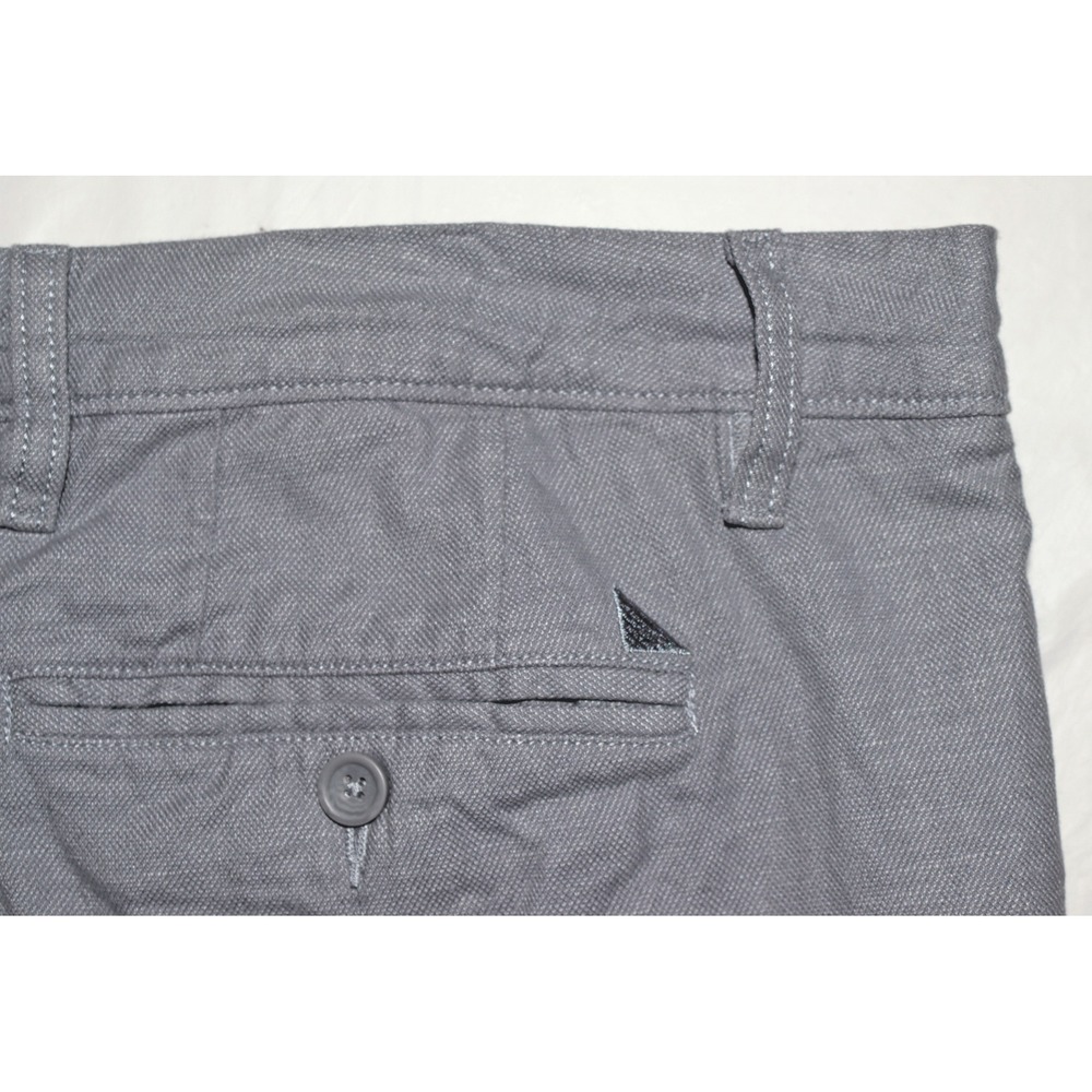 UNTUCKIT Men's Grey Linen Cotton Elastane Blend Chino‎ Shorts 40 - Picture 5 of 6